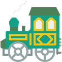transport, Locomotive, Railroad, train DarkCyan icon