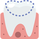 medical, Dentist, molar, gum, tooth, dental Lavender icon