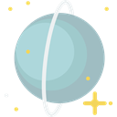solar system, planet, Astronomy, uranus, science LightBlue icon