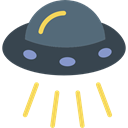 transport, spaceship, transportation, Alien, Ufo, extraterrestrial, Science Fiction DarkSlateGray icon