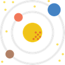 space, Astronomy, universe, solar system, nature, planets, sun Black icon