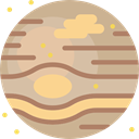 planet, Astronomy, science, Jupiter, solar system Tan icon