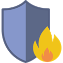 Firewall, Fire Prevention, Concrete, Protection, infrastructure MediumPurple icon