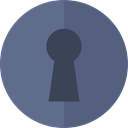 security, keyhole, Tools And Utensils, padlock, Block, privacy DimGray icon