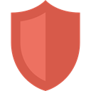 Antivirus, security, shield, secure, weapons, defense IndianRed icon