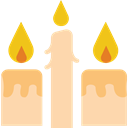 Ornamental, decoration, illumination, light, Candles NavajoWhite icon