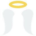 halo, wings, christian, Angel, religion WhiteSmoke icon