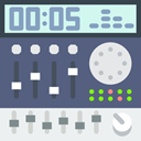 Mixer, radio, Mixing, music, musical instrument, Boombox, Multimedia DimGray icon