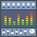 Audio, volume, Equalization, Sound Bars, music, sound, equalizer, Multimedia DimGray icon