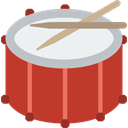 musical instrument, Percussion Instrument, music, Orchestra, Drum, Drumsticks Firebrick icon
