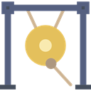 Music Instruments, Gong, oriental, Orchestra, music, Percussion Instrument DimGray icon