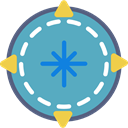 compass, Tools And Utensils, Orientation, location, Cardinal Points, Direction CadetBlue icon