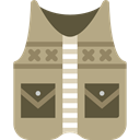Clothes, Fishing Vest, Camping, fashion RosyBrown icon