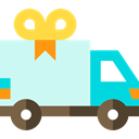 Delivery Truck, transport, truck, Shipping, Automobile, Cargo Truck, Delivery LightCyan icon