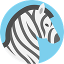 zoo, mammal, wildlife, Zebra, Animals, Animal Kingdom SkyBlue icon