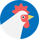 Rooster, wildlife, Animal Kingdom, zoo, Animals, cock DarkCyan icon