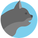 Animals, Cat, pet, Animal Kingdom SkyBlue icon
