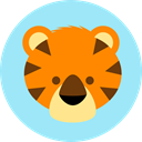 Tiger, Animals, zoo, Animal Kingdom, wildlife PaleTurquoise icon
