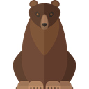bear, Animal Kingdom, Animals, zoo, wildlife DarkOliveGreen icon