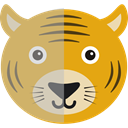 Animals, zoo, wildlife, Tiger, Animal Kingdom Goldenrod icon