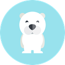 polar bear, zoo, Animal Kingdom, Animals, wildlife LightBlue icon