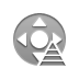 pyramid, node Gray icon