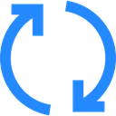 Multimedia Option, Orientation, exchange, Arrows, Circular Arrow, Direction DodgerBlue icon