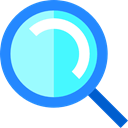 Tools And Utensils, detective, search, interface, zoom, Loupe, magnifying glass, Multimedia Option DodgerBlue icon