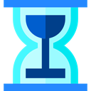 Hourglass, waiting, Clock, Tools And Utensils, time PaleTurquoise icon