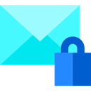 Message, mail, Email, padlock, envelope, Block, Multimedia, Note Turquoise icon