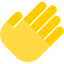 Hand, Gestures, Multimedia Option, touch screen SandyBrown icon