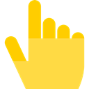 Gestures, Multimedia Option, Hand, clicker, Cursor SandyBrown icon
