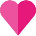 interface, Heart, love, shapes, Favourite, button, Favorite MediumVioletRed icon