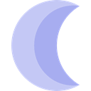 Half Moon, Moon Phase, shapes, night, nature, Moon LightSteelBlue icon