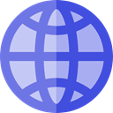 World Grid, international, Maps And Flags, worldwide, Earth Grid, global, Geography, shapes LightSteelBlue icon