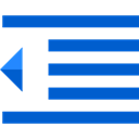 lines, option, Alignment, signs, Text, Outdent, symbol RoyalBlue icon