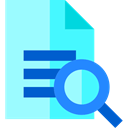 Loupe, preview, File, Archive, document, magnifying glass, search PaleTurquoise icon
