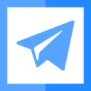 logotype, telegram, social media, Logos, Logo, social network CornflowerBlue icon