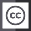 license, Creative Commons, Squares, Logo DimGray icon