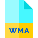 Wma, document, File, Multimedia, sound, Archive PaleTurquoise icon