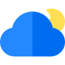 Cloud, Atmosphere, sky, Cloudy, weather DodgerBlue icon