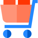 online store, Cart, Shopping Store, shopping cart, commerce, Supermarket LightSalmon icon