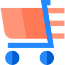 moving, online store, shopping cart, Cart, Supermarket, commerce, Shopping Store LightSalmon icon