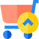 Cart, commerce, Supermarket, online store, shopping cart, remove, Shopping Store LightSalmon icon
