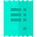Business, Ticket, shopping, list, commerce DarkTurquoise icon