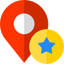placeholder, Map Location, Map Point, Gps, Favorite, pin, signs, map pointer OrangeRed icon