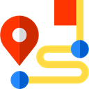 pin, Finish, Route, start, Gps, position, Map Point, Map Location, placeholder, signs, map pointer SandyBrown icon