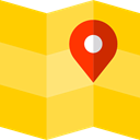 Gps, Street Map, Map Point, map pointer, Map Location, position, pin, placeholder, locations, Maps And Flags Gold icon