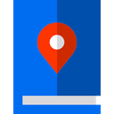 Gps, Book, Map, placeholder, pin, education, position DodgerBlue icon