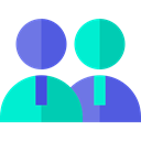 Business, Users, workers, Employees, people, stick man, group DarkTurquoise icon